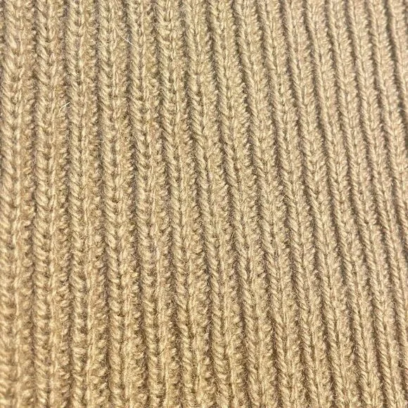 VTG Womens Krizia Maglia caramel 100% Wool knit fall skirt Italy 40 - Picture 8 of 8